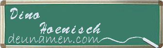 Dino Hoenisch Visitenkarte